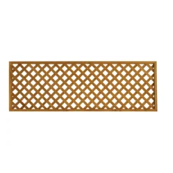 2ft Diamond Lattice Pine Trellis Panel, Pack Of 3 (W)183cm X (H)61cm