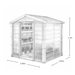 Adman Steel Sheds Multigrow 6.4x8.8 Greenhouse With Adjustable Vent -Hozelock Store adman steel sheds multigrow 6 4x8 8 greenhouse with adjustable vent5391538910325 01t bq