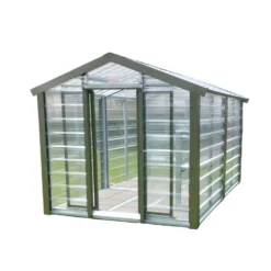 Adman Steel Sheds Multigrow 9.4x17.2 Greenhouse With Adjustable Vent