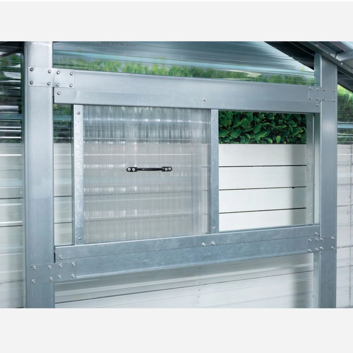 Adman Steel Sheds Multigrow 9.4x17.2 Greenhouse With Adjustable Vent 4 Adman Steel Sheds Multigrow 9.4x17.2 Greenhouse With Adjustable Vent - Image 4