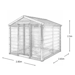 Adman Steel Sheds Multigrow 9.4x8.8 Greenhouse With Adjustable Vent 15 Adman Steel Sheds Multigrow 9.4x8.8 Greenhouse With Adjustable Vent -Hozelock Store adman steel sheds multigrow 9 4x8 8 greenhouse with adjustable vent5391538910387 01t bq