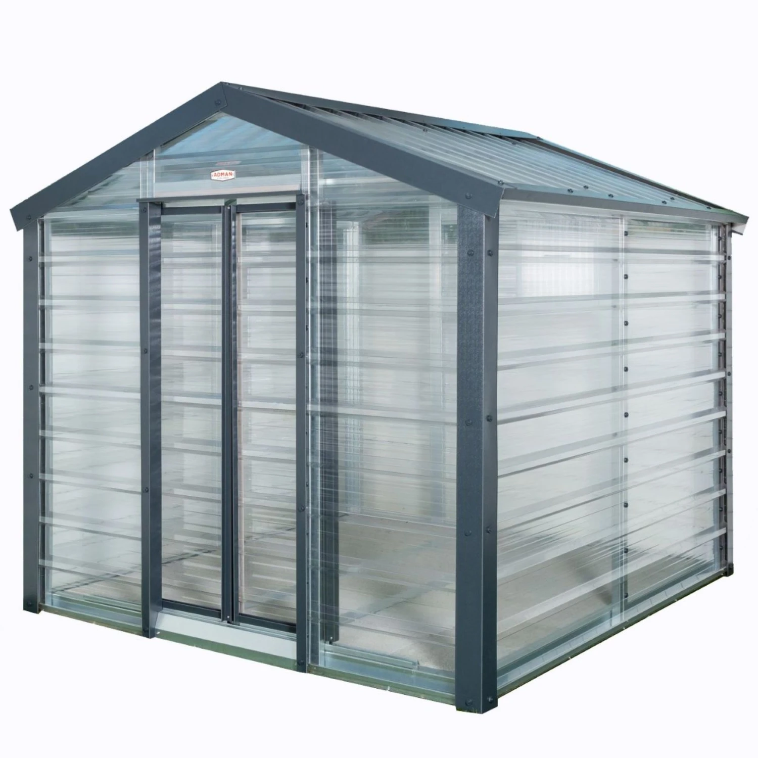 Adman Steel Sheds Multigrow 9.4x8.8 Greenhouse With Adjustable Vent 2 Adman Steel Sheds Multigrow 9.4x8.8 Greenhouse With Adjustable Vent - Image 2