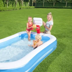 Bestway Bestway® Plain ABS Plastic & PVC Family Fun Pool (W) 1.68m X (L) 2.51m -Hozelock Store bestway bestway plain abs plastic pvc family fun pool w 1 68m x l 2 51m6942138914153 05c
