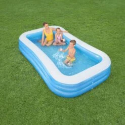 Bestway Bestway® Textured Pattern On Sidewalls PVC Family Fun Pool (W) 1.83m X (L) 3.05m -Hozelock Store bestway bestway textured pattern on sidewalls pvc family fun pool w 1 83m x l 3 05m6942138968057 03i