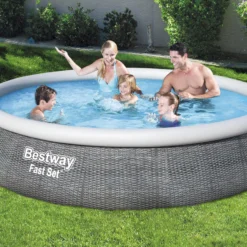 Bestway Fast Set Polyvinyl Chloride (PVC) Family Fun Pool (W) 3.96m X (L) 3.96m -Hozelock Store bestway fast set polyvinyl chloride pvc family fun pool w 3 96m x l 3 96m6942138968316 02i bq
