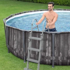 Bestway Steel Pro Max Polyvinyl Chloride (PVC) Family Swimming Pool (W) 3.66m X (L) 3.66m -Hozelock Store bestway steel pro max polyvinyl chloride pvc family swimming pool w 3 66m x l 3 66m6942138984163 03i bq