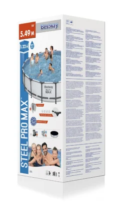 Bestway Steel Pro Max Polyvinyl Chloride (PVC) Pool (W) 5.49m X (L) 5.49m 10 Bestway Steel Pro Max Polyvinyl Chloride (PVC) Pool (W) 5.49m X (L) 5.49m -Hozelock Store bestway steel pro max polyvinyl chloride pvc pool w 5 49m x l 5 49m6942138983791 06c bq scaled