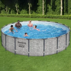 Bestway Steel Pro MAX™ Realistic Stone Print Polyvinyl Chloride (PVC) & Steel Pool (W) 5.49m X (L) 5.49m 11 Bestway Steel Pro MAX™ Realistic Stone Print Polyvinyl Chloride (PVC) & Steel Pool (W) 5.49m X (L) 5.49m -Hozelock Store bestway steel pro max realistic stone print polyvinyl chloride pvc steel pool w 5 49m x l 5 49m6941607310502 02i