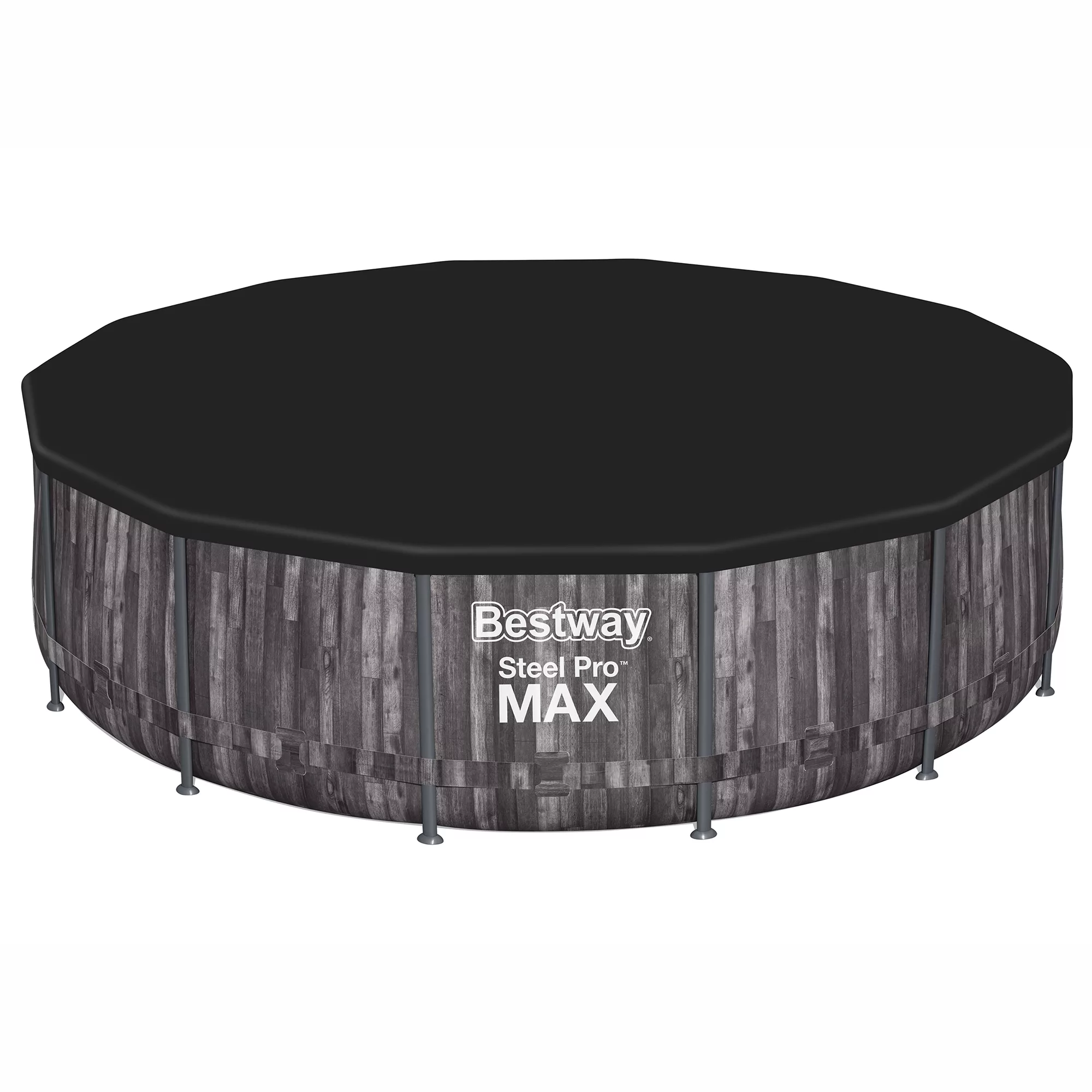 Bestway Steel Pro MAX™ Wood Effect Polyvinyl Chloride (PVC) & Steel Pool (W) 4.27m X (L) 4.27m 2 Bestway Steel Pro MAX™ Wood Effect Polyvinyl Chloride (PVC) & Steel Pool (W) 4.27m X (L) 4.27m - Image 2