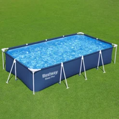 Bestway Steel Pro® Plain Polyvinyl Chloride (PVC) & Steel Pool (W) 2.11m X (L) 4m -Hozelock Store bestway steel pro plain polyvinyl chloride pvc steel pool w 2 11m x l 4m6942138949728 21i