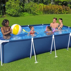 Bestway Steel Pro® Plain Polyvinyl Chloride (PVC) & Steel Pool (W) 2.11m X (L) 4m -Hozelock Store bestway steel pro plain polyvinyl chloride pvc steel pool w 2 11m x l 4m6942138949728 22i