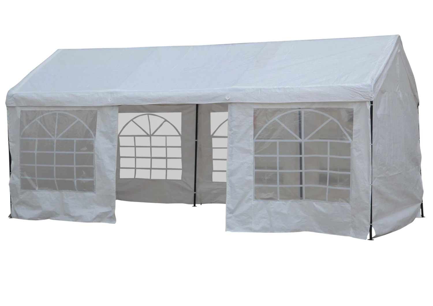 Blooma Betty White Rectangular Gazebo, (W)5.96m (D)2.97m - Assembly Required 1 Blooma Betty White Rectangular Gazebo, (W)5.96m (D)2.97m - Assembly Required