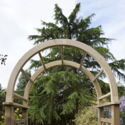 Blooma Chiltern Round Top Softwood Arch - Assembly Service Included -Hozelock Store blooma chiltern round top softwood arch assembly service included5397007111682 37c bq