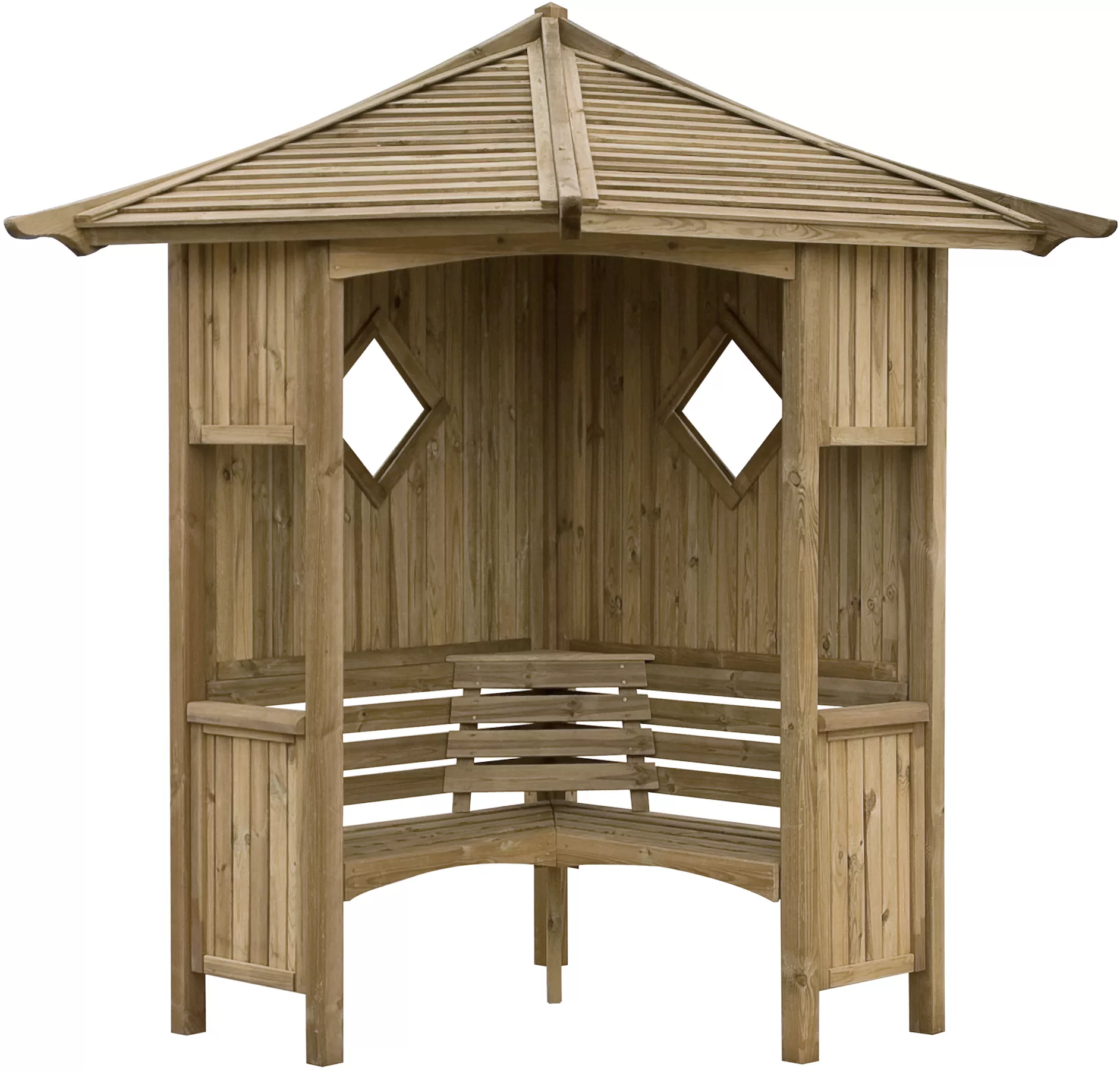 Blooma Elegant Corner Arbour, (H)2500mm (W)1730mm (D)1730mm - Assembly Required 2 Blooma Elegant Corner Arbour, (H)2500mm (W)1730mm (D)1730mm - Assembly Required - Image 2