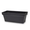 Blooma Nurgul Dark Grey Plastic Rectangular Planter