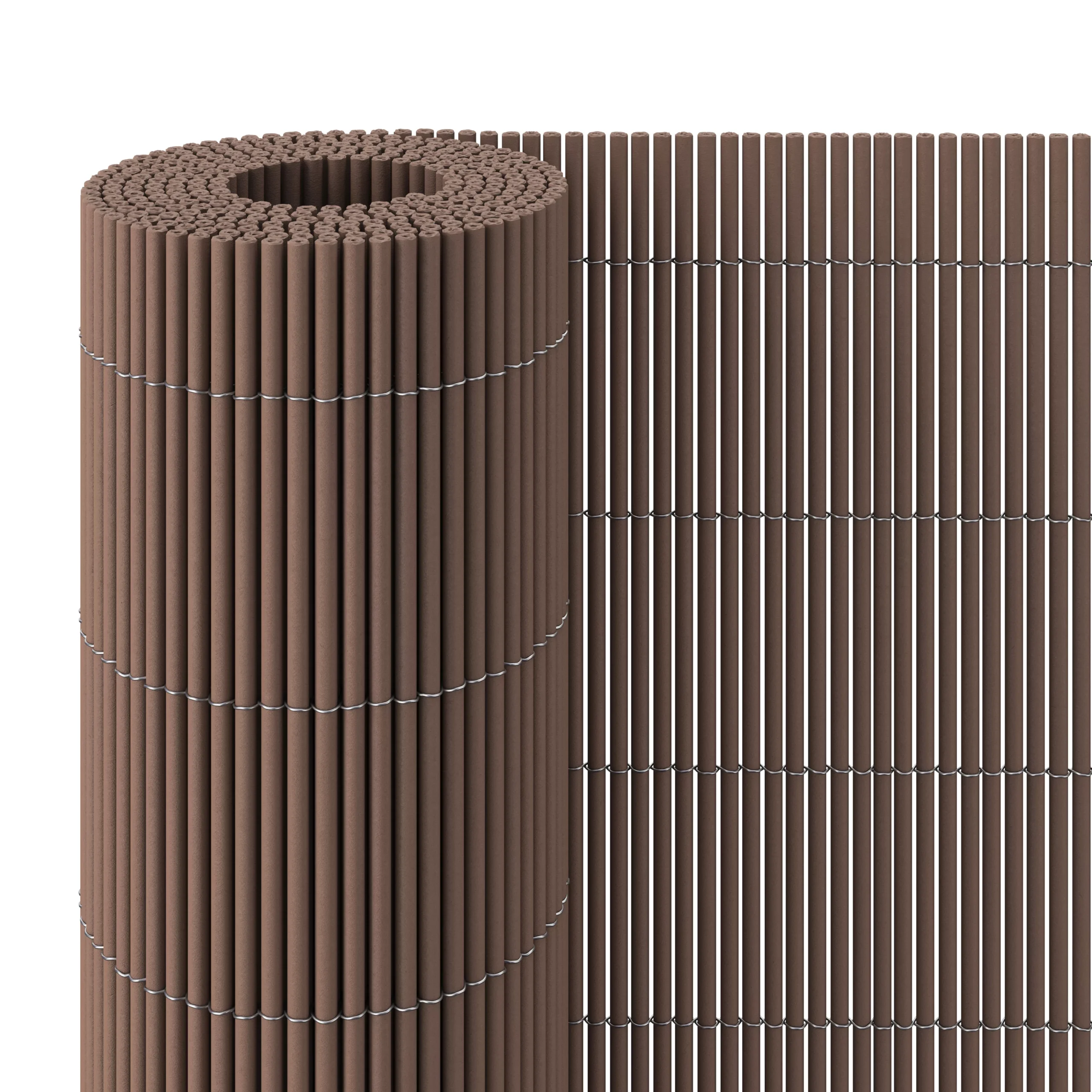 Brown Composite Garden Screen (H)1m (W)3m 1 Brown Composite Garden Screen (H)1m (W)3m