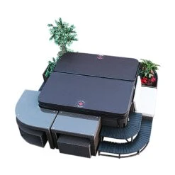 Canadian Spa Company Brown Straight Bar & Stool -Hozelock Store canadian spa company brown straight bar stool0700697210996 23c