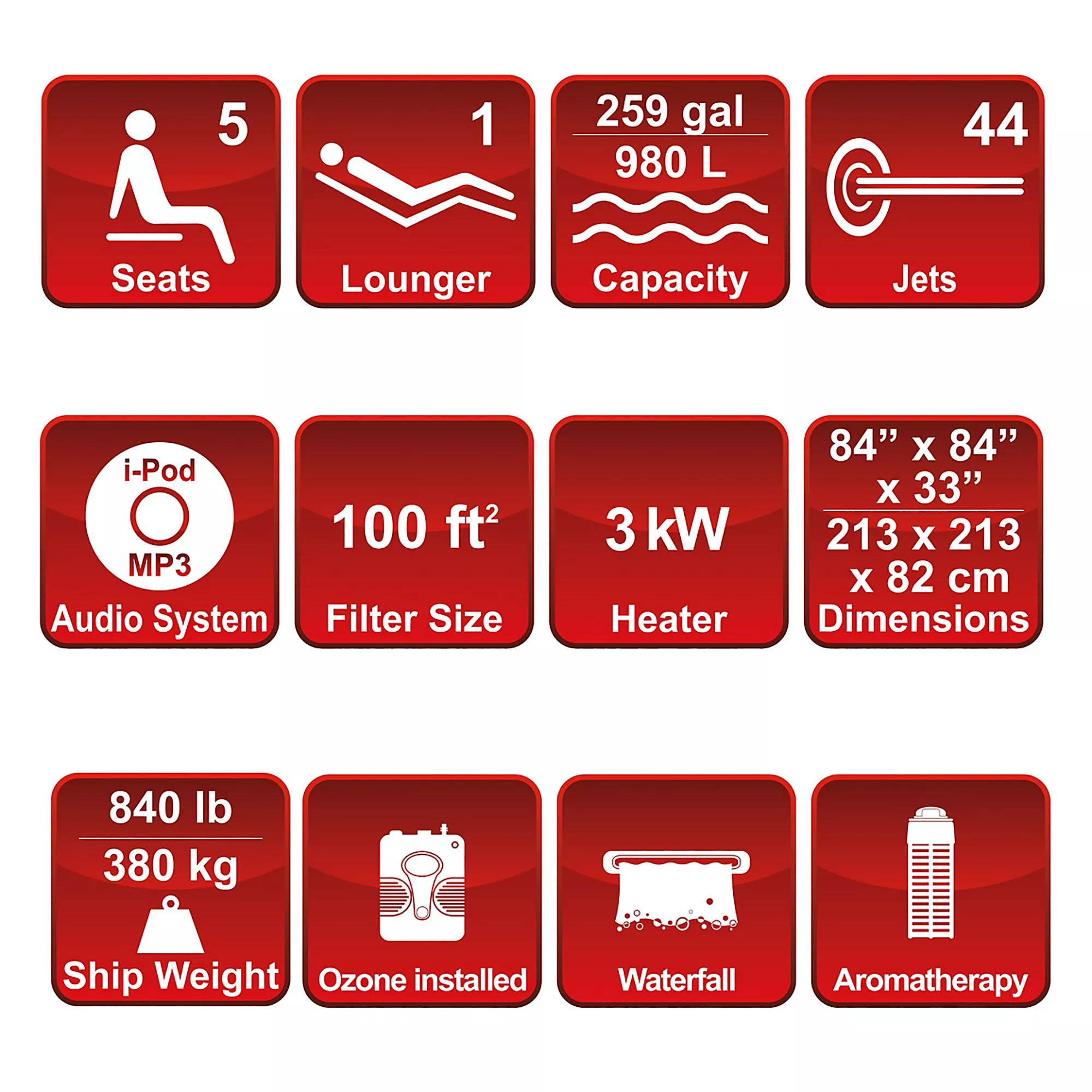 Canadian Spa Toronto Special Edition 6 Person Hot Tub 9 Canadian Spa Toronto Special Edition 6 Person Hot Tub - Image 9