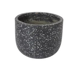 Charcoal Speckled Plant Pot (Dia)21.2cm