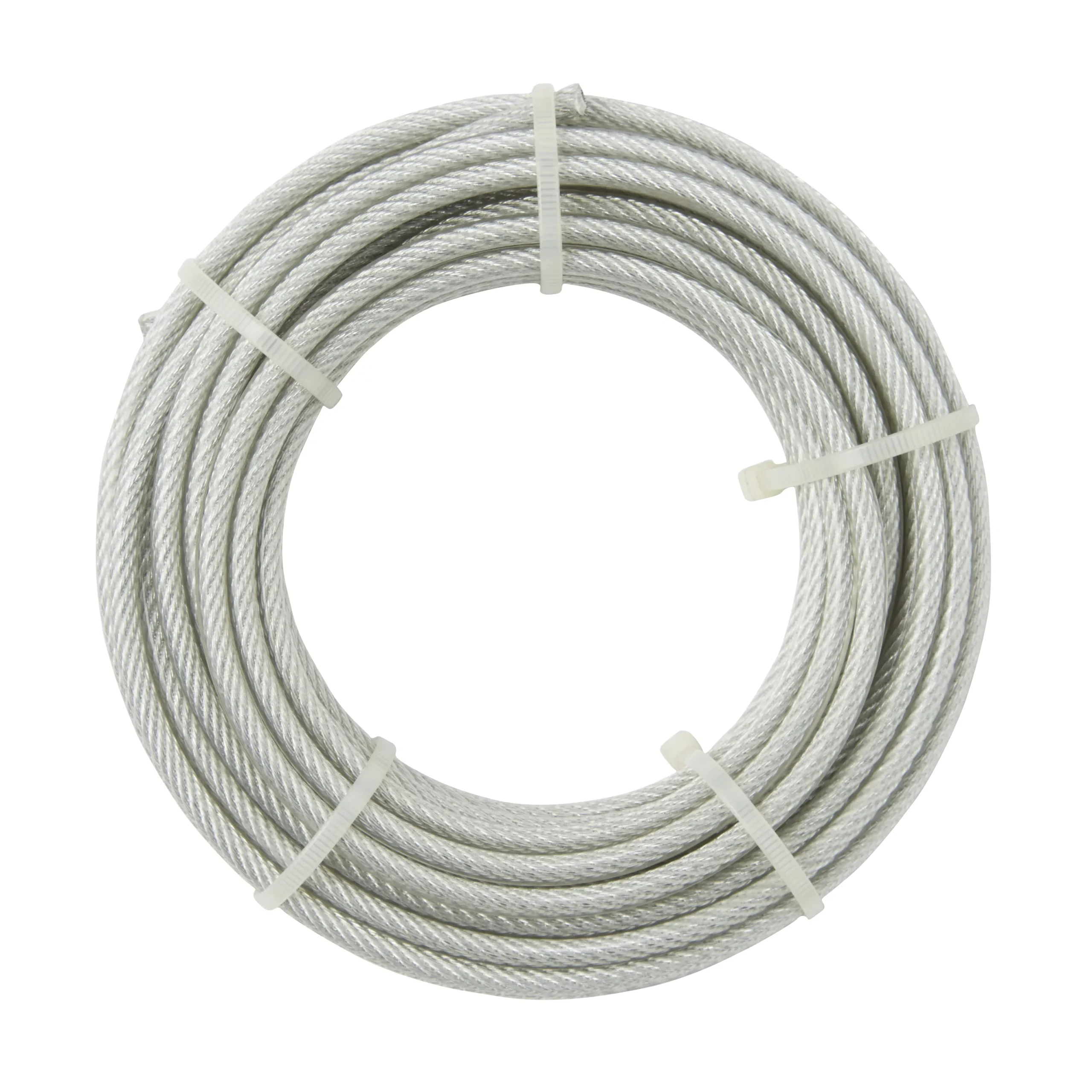 Diall White PVC & Steel Cable, (L)10m (Dia)5mm 2 Diall White PVC & Steel Cable, (L)10m (Dia)5mm - Image 2