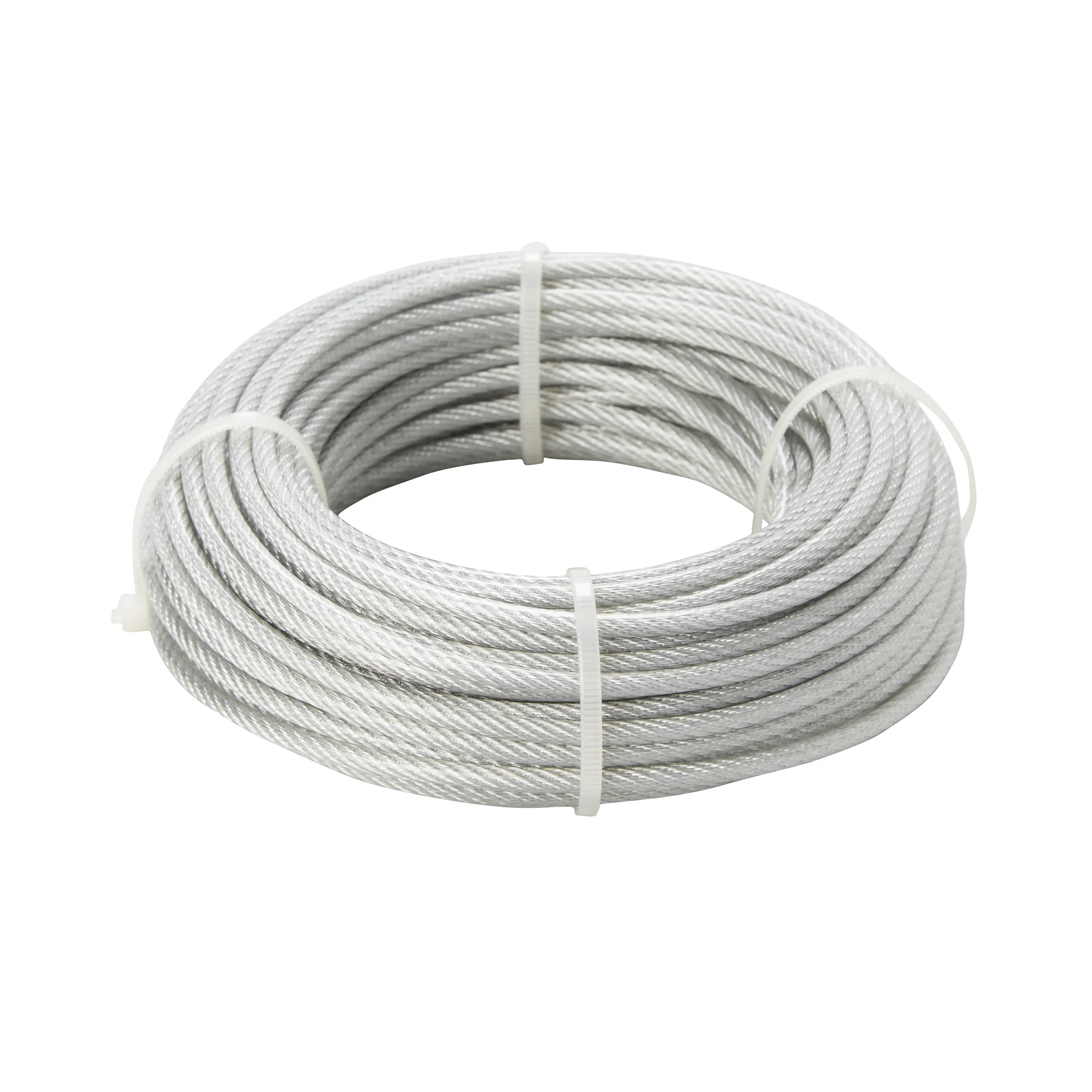 Diall White PVC & Steel Cable, (L)20m (Dia)2.5mm 1 Diall White PVC & Steel Cable, (L)20m (Dia)2.5mm