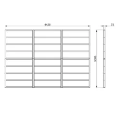 Forest 15x10 Timber Shed Base (L) 301cm X (W) 442.5cm -Hozelock Store forest 15x10 timber shed base l 301cm x w 442 5cm5013053182208 01t bq