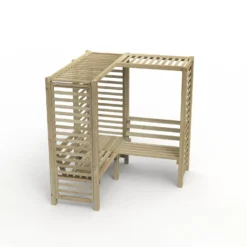 Forest Firenze Corner Arbour, (H)1970mm (W)1800mm (D)1800mm - Assembly Required -Hozelock Store forest firenze corner arbour h 1970mm w 1800mm d 1800mm assembly required5013053185049 02c bq