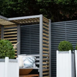 Forest Firenze Corner Arbour, (H)1970mm (W)1800mm (D)1800mm - Assembly Required -Hozelock Store forest firenze corner arbour h 1970mm w 1800mm d 1800mm assembly required5013053185049 39c bq