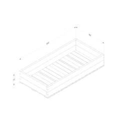 Forest Garden 1.8m X 0.9m Mixed Softwood Rectangular Raised Bed Kit 1.62m² -Hozelock Store forest garden 1 8m x 0 9m mixed softwood rectangular raised bed kit 1 62m 5013053193532 01t