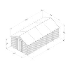 Forest Garden 10x20 Apex Dip Treated Shiplap Wooden Shed With Floor - Assembly Service Included -Hozelock Store forest garden 10x20 apex dip treated shiplap wooden shed with floor assembly service included5013053192962 01t