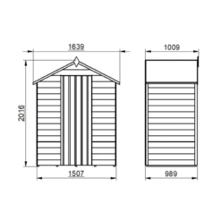 Forest Garden 5x3 Ft Apex Overlap Wooden Shed With Floor -Hozelock Store forest garden 5x3 ft apex overlap wooden shed with floor5013053177044 01t bq scaled