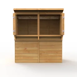 Forest Garden 6x3 Ft Pent Shiplap Garden Bar With Single Door -Hozelock Store forest garden 6x3 ft pent shiplap garden bar with single door5013053184066 06c bq