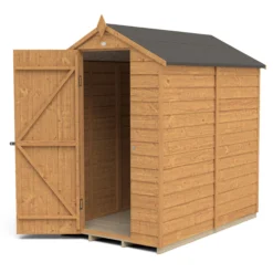 Forest Garden 6x4 Apex Dip Treated Overlap Wooden Shed With Floor -Hozelock Store forest garden 6x4 apex dip treated overlap wooden shed with floor5013053176795 21c bq