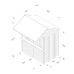 Forest Garden 6x4 Apex Dip Treated Shiplap Wooden Shed With Floor -Hozelock Store forest garden 6x4 apex dip treated shiplap wooden shed with floor5013053189948 01t