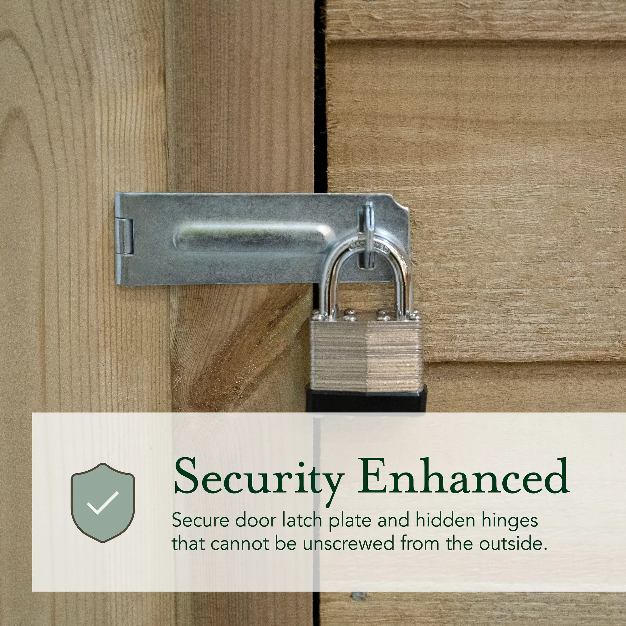 Forest Garden 7x5 Apex Pressure Treated Overlap Wooden Shed With Floor 8 Forest Garden 7x5 Apex Pressure Treated Overlap Wooden Shed With Floor - Image 8