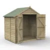 Forest Garden 7x5 Apex Pressure Treated Overlap Wooden Shed With Floor