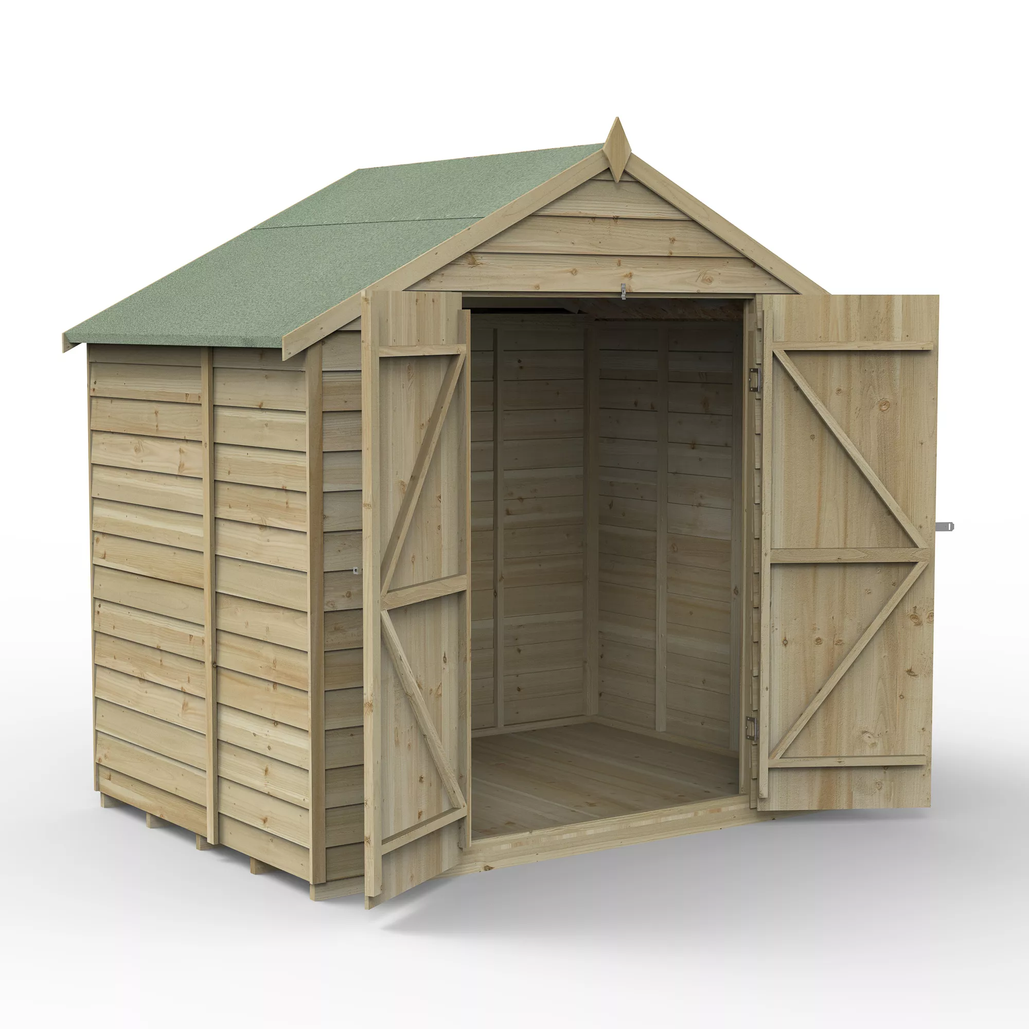 Forest Garden 7x5 Apex Pressure Treated Overlap Wooden Shed With Floor 1 Forest Garden 7x5 Apex Pressure Treated Overlap Wooden Shed With Floor
