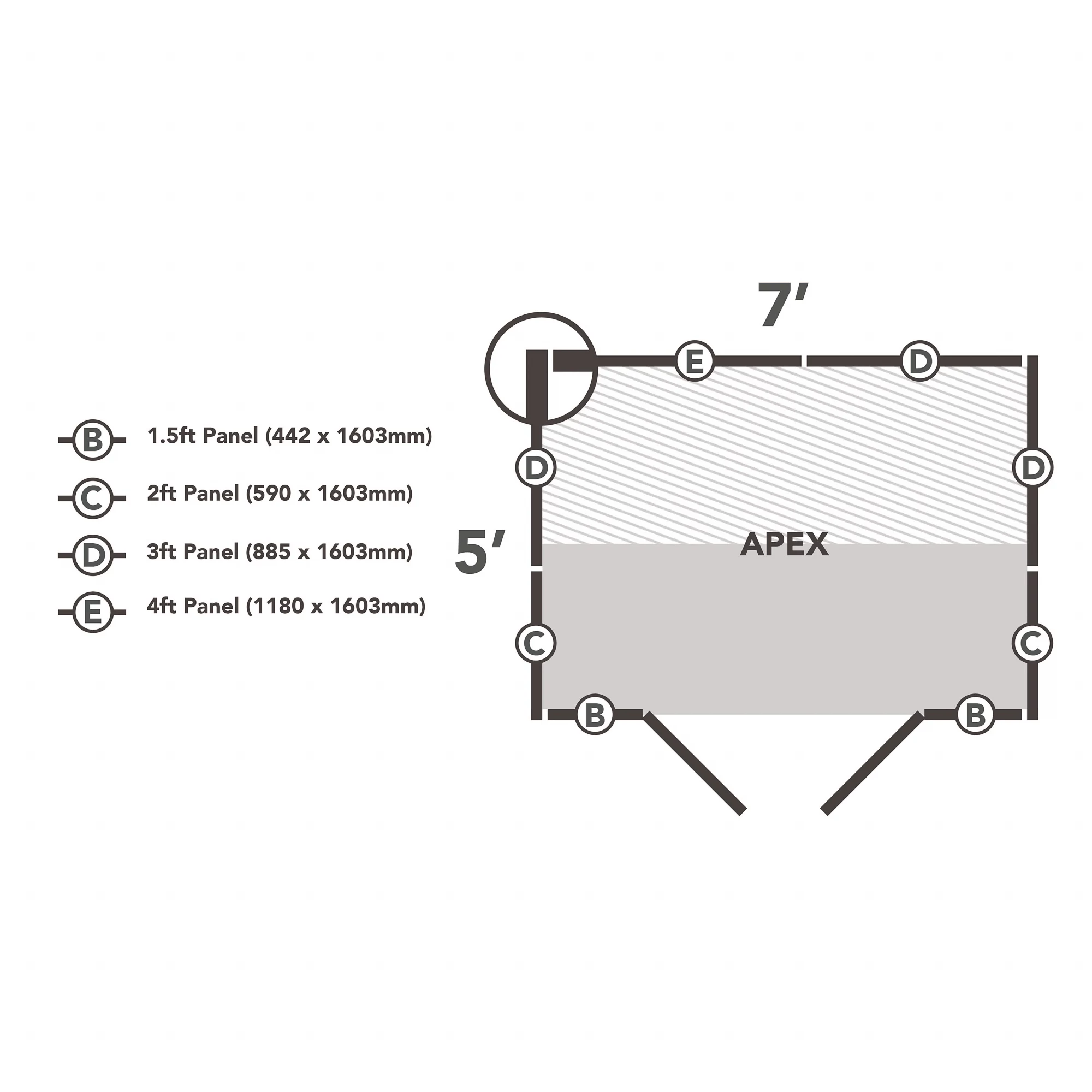 Forest Garden 7x5 Apex Pressure Treated Overlap Wooden Shed With Floor 10 Forest Garden 7x5 Apex Pressure Treated Overlap Wooden Shed With Floor - Image 10