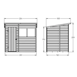 Forest Garden 7x5 Ft Pent Shiplap Wooden 2 Windows Shed With Floor -Hozelock Store forest garden 7x5 ft pent shiplap wooden 2 windows shed with floor5013053178928 04t bq