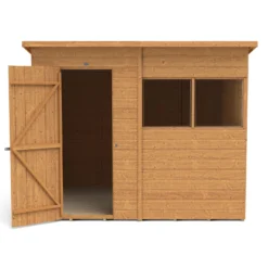 Forest Garden 8x6 Ft Pent Shiplap Wooden 2 Windows Shed With Floor - Assembly Service Included -Hozelock Store forest garden 8x6 ft pent shiplap wooden 2 windows shed with floor assembly service included5013053182765 02c bq