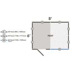 Forest Garden 8x6 Ft Pent Shiplap Wooden 2 Windows Shed With Floor - Assembly Service Included -Hozelock Store forest garden 8x6 ft pent shiplap wooden 2 windows shed with floor assembly service included5013053182765 02t bq