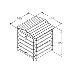 Forest Garden Beehive Composter 250L 11 Forest Garden Beehive Composter 250L -Hozelock Store forest garden beehive composter 250l5013053134870 01t