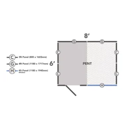 Forest Garden Delamere Range 8x6 Ft Pent Shiplap Wooden 2 Windows Shed With Floor -Hozelock Store forest garden delamere range 8x6 ft pent shiplap wooden 2 windows shed with floor5013053182680 01t