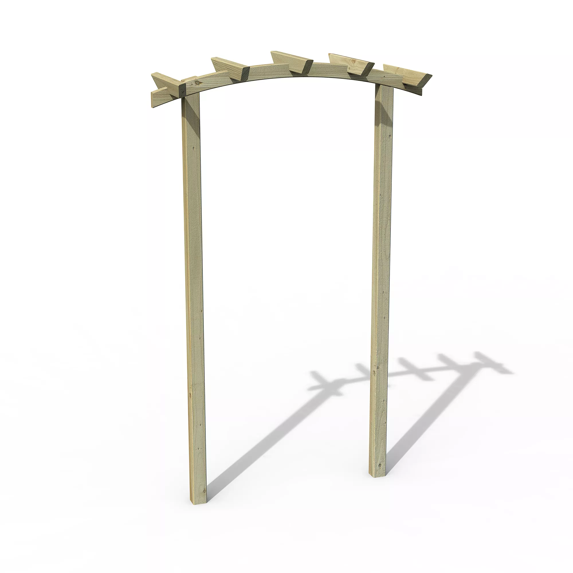 Forest Garden Hanbury Dome Top European Softwood Arch (H) 218.3cm X (W) 134cm 2 Forest Garden Hanbury Dome Top European Softwood Arch (H) 218.3cm X (W) 134cm - Image 2