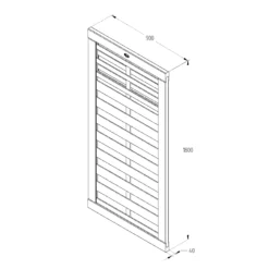 Forest Garden Kyoto Wood Slatted Gate, (H)1.8m (W)0.9m 7 Forest Garden Kyoto Wood Slatted Gate, (H)1.8m (W)0.9m -Hozelock Store forest garden kyoto wood slatted gate h 1 8m w 0 9m5013053145944 04t bq