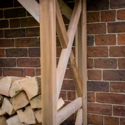 Forest Garden Large Timber 7x3 Ft Apex Wall Log Store 9 Forest Garden Large Timber 7x3 Ft Apex Wall Log Store -Hozelock Store forest garden large timber 7x3 ft apex wall log store5013053190760 03i