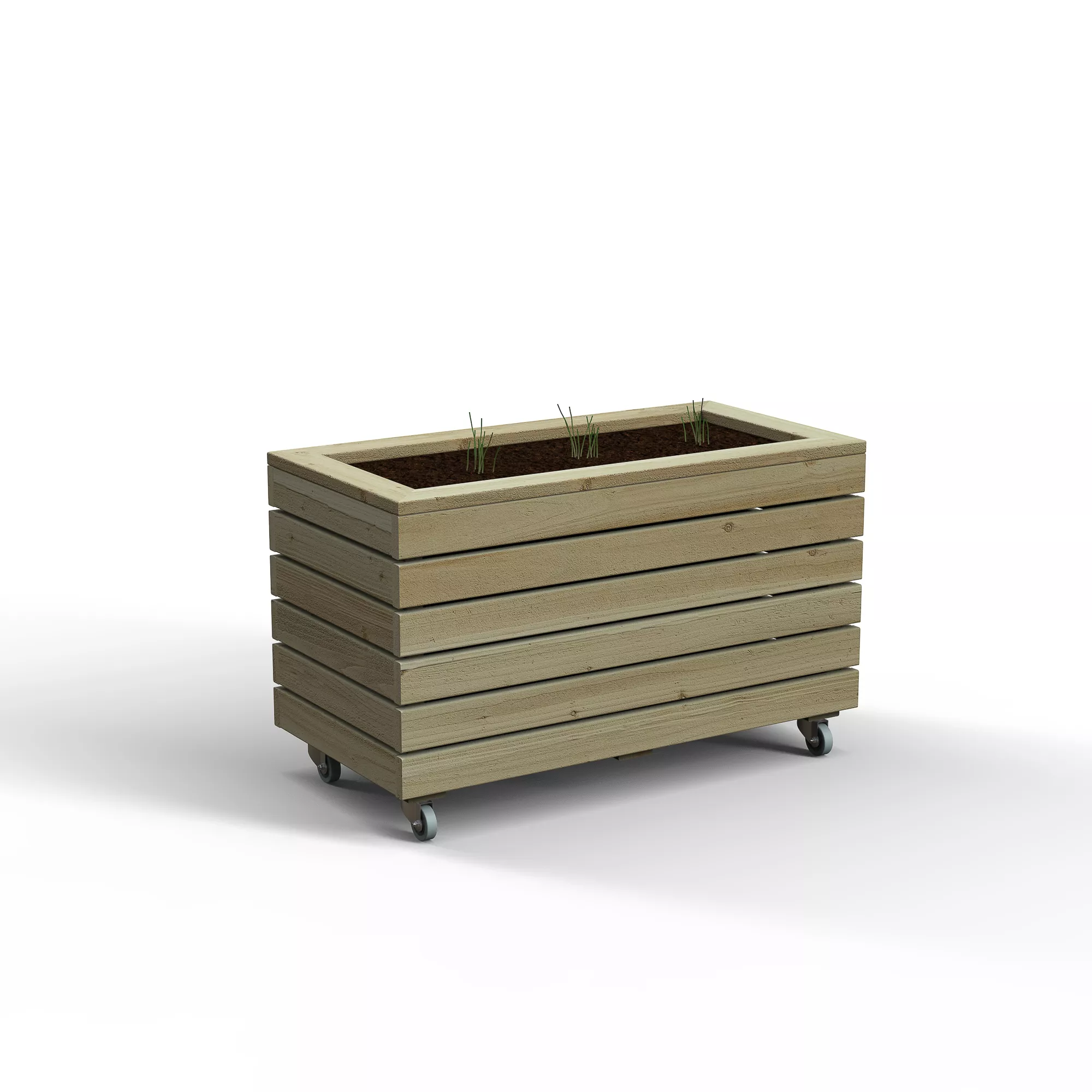 Forest Garden Linear Natural Timber Rectangular Planter (H) 49.6cm X (W) 80cm 1 Forest Garden Linear Natural Timber Rectangular Planter (H) 49.6cm X (W) 80cm