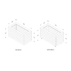 Forest Garden Linear Natural Timber Rectangular Planter (H) 49.6cm X (W) 80cm 7 Forest Garden Linear Natural Timber Rectangular Planter (H) 49.6cm X (W) 80cm -Hozelock Store forest garden linear natural timber rectangular planter h 49 6cm x w 80cm5013053190388 01t