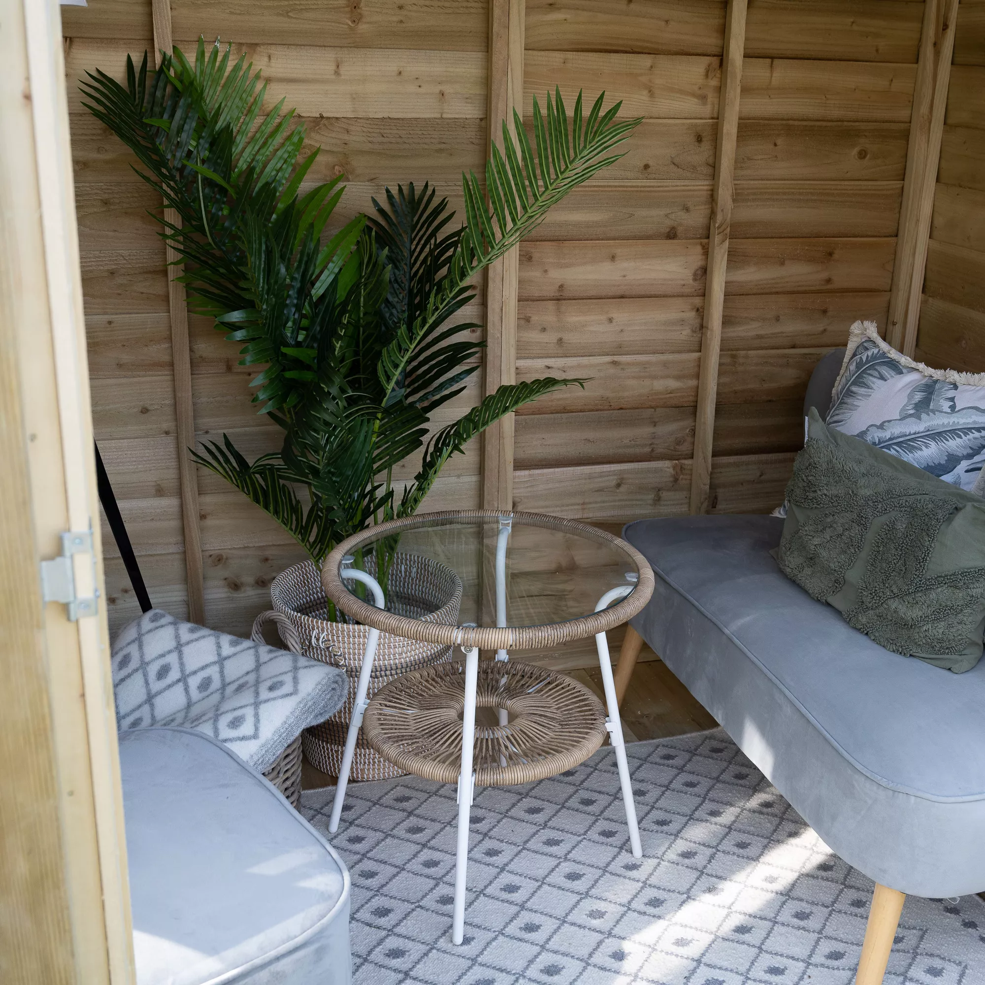 Forest Garden Oakley 7x5 Apex Overlap Solid Wood Summer House With Double Door (Base Included) - Assembly Service Included 3 Forest Garden Oakley 7x5 Apex Overlap Solid Wood Summer House With Double Door (Base Included) - Assembly Service Included - Image 3