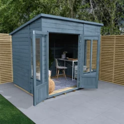 Forest Garden Oakley 8x6 Pent Overlap Solid Wood Summer House With Double Door (Base Included) 6 Forest Garden Oakley 8x6 Pent Overlap Solid Wood Summer House With Double Door (Base Included) -Hozelock Store forest garden oakley 8x6 pent overlap solid wood summer house with double door base included 5013053188668 02i bq